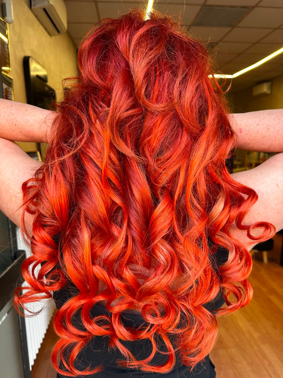 Colorazione rosso arancio